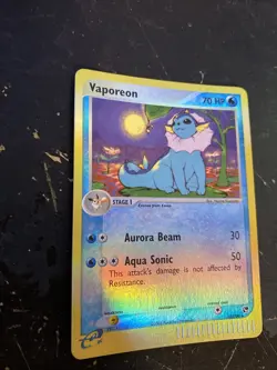 Pokemon TCG Vaporeon 25/100 Sandstorm Reverse Holo Card - Image 2