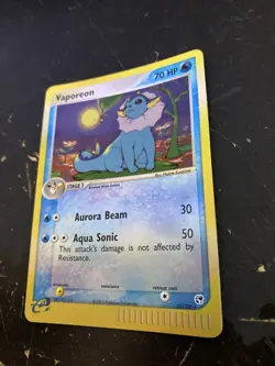 Pokemon TCG Vaporeon 25/100 Sandstorm Reverse Holo Card - Image 3