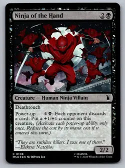 Ninja of the Hand 108 Common Marvel Super Heroes Magic: The Gathering Foil NM - Image 1