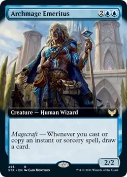 MTG Archmage Emeritus (Extended Art) - 295 / English / Near Mint - Image 1