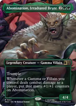 x1 Abomination, Irradiated Brute - Borderless R MTG Commander: Marvel Super Hero - Image 1