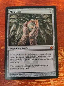 Mox Opal Scars of Mirrodin. Regular MTG Lightly Played - Image 1