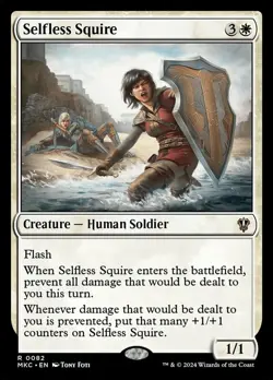 x1 Selfless Squire R MTG Commander: Murders at Karlov Manor M/NM, English - Image 1