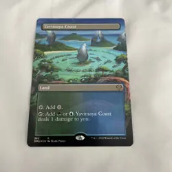 MTG Yavimaya Coast BORDERLESS FOIL Dominaria United 382 Regular Rare NM - Image 2