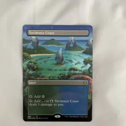 MTG Yavimaya Coast BORDERLESS FOIL Dominaria United 382 Regular Rare NM - Image 4