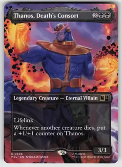 Thanos, Death's Consort (Extended Art) 508 Commander: Marvel Super Heroes MTG - Image 1