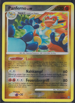 Panferno 3/100 Reverse Holo Rare - Sturmtief - DE - EXC - Pokemon TCG Karte - Image 1