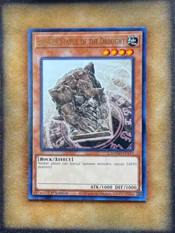 Yugioh Barrier Statue of the Drought MAGO-EN115 Rare 1st Ed NM - Image 1