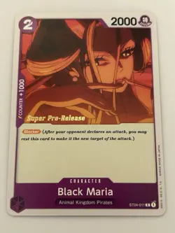Black Maria ST04-011 Super Pre-Release Starter Deck 4: Animal Kingdom Pirates - Image 1