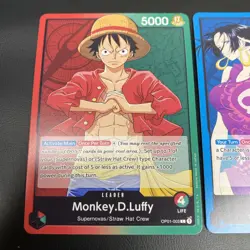 One Piece - Monkey.D.Luffy OP01-003 Leader - Romance Dawn + FREE Boa OP07-038 - Image 2