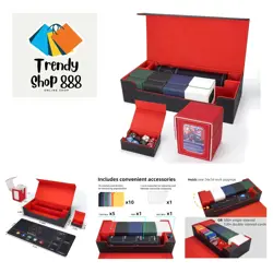 MTG Deck Box 6 In1 with MTG Playma, Card Storage Box with 5 Pcs MTG Deck Box ... - Image 1