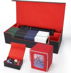 MTG Deck Box 6 In1 with MTG Playma, Card Storage Box with 5 Pcs MTG Deck Box ... - Image 2