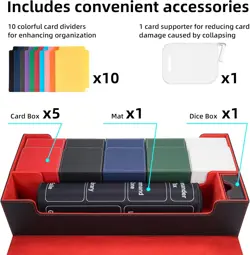 MTG Deck Box 6 In1 with MTG Playma, Card Storage Box with 5 Pcs MTG Deck Box ... - Image 4