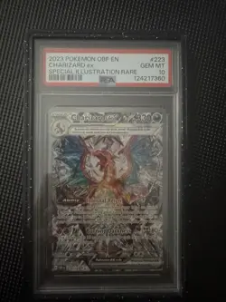 Pokemon 2023 Obsidian Flames Charizard ex 223/197 PSA 10 SIR Holo ENG - Image 1