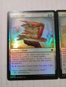 X2 Carrot Cake Foil C 0007 BLB Bloomburrow MTG Magic The Gathering Cards - Image 2