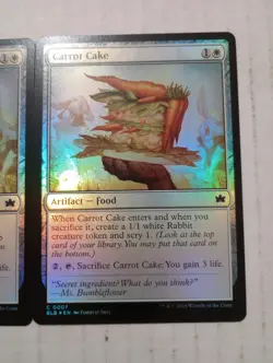 X2 Carrot Cake Foil C 0007 BLB Bloomburrow MTG Magic The Gathering Cards - Image 3