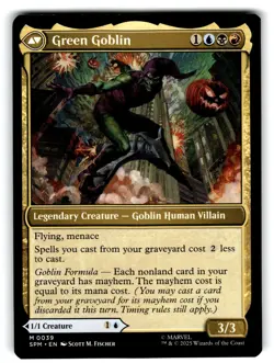 2025 Magic: The Gathering Green Goblin Norman Osborn Double-faced/Transform - Image 1