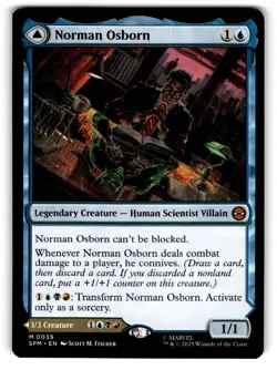 2025 Magic: The Gathering Green Goblin Norman Osborn Double-faced/Transform - Image 2