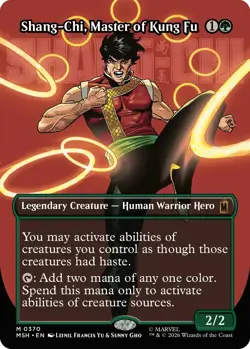 MTG Super Heroes - Shang-Chi, Master of Kung Fu (Borderless) - NM - Image 1