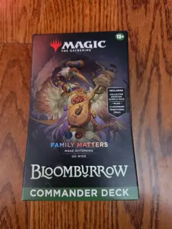 MTG Bloomburrow Family Matters Commander Deck Magic Sealed Factory New Precon - Image 1