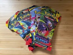 Pokemon Phantasmal Flames Sleeved Booster Pack Art - Set of 4 - New & Sealed - Image 1