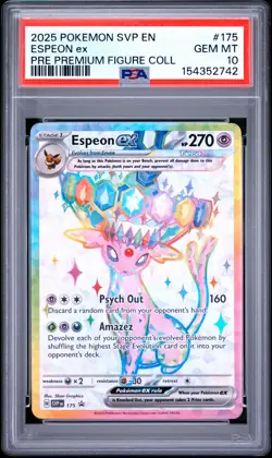2025 POKEMON SVP EN-SV BLACK STAR PROMO #175 ESPEON EX PSA 10 - Image 1