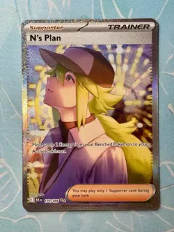 TCG Pokemon English SIR N's Plan 170/086 Sv: Black Bolt Holo - Image 1