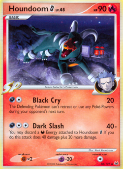 Houndoom G 50/127 UC Platinum Pokemon LP - Image 1