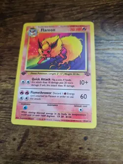 Pokemon 1ST EDITION JUNGLE FLAREON NON-HOLO RARE NM - Image 1