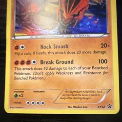 The Pokemon Company Groudon XY52 XY Black Star Promo Holo Eng 2015 - Image 2