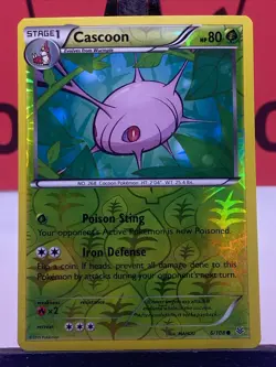 Cascoon 6/108 Roaring Skies Pokemon TCG Reverse Holo Common 2015 VLP - Image 3