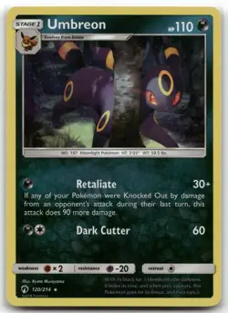 Umbreon (Cosmos Holo) 120/214 Holo Blister Exclusives Promo Lightly Played - Image 1