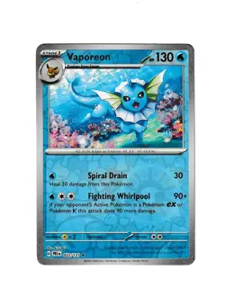 Vaporeon 022/131 Reverse Holo R SV: Prismatic Evolutions NM Pokemon - Image 1