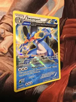 Pokemon TCG Swampert 36/160 Holo Rare Primal Clash NM - Image 1
