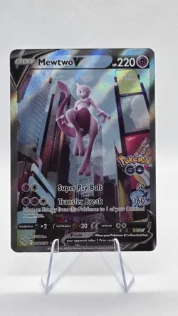 Mewtwo V (Alternate Full Art) 072/078 Pokemon GO Holo - Image 1