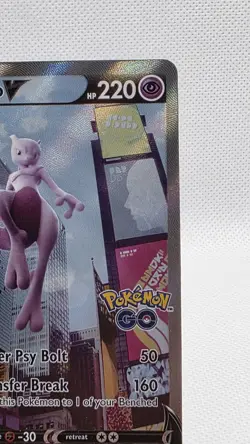 Mewtwo V (Alternate Full Art) 072/078 Pokemon GO Holo - Image 4