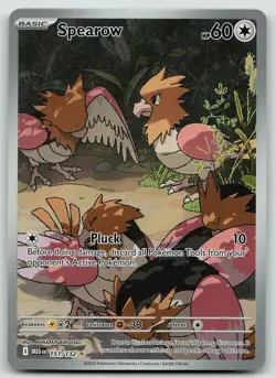 Pokemon Spearow 151/132 Mega Evolution Illustration Rare Holo NM - Image 1