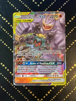 2019 Pokemon Sun and Moon Unbroken Bonds Marshadow & Machamp GX #82 NM - Image 1