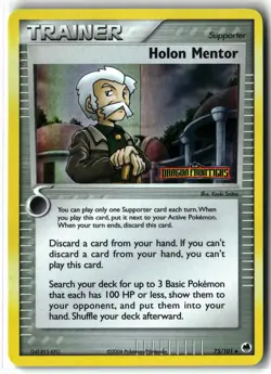 Holon Mentor ⭐ 75/101 Holo Stamped Dragon Frontiers 2006 Pokemon LP - Image 1