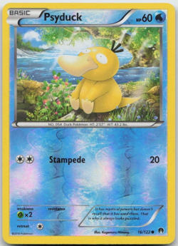 Psyduck 16/122 XY Breakpoint REVERSE HOLO MINT! Pokemon - Image 1