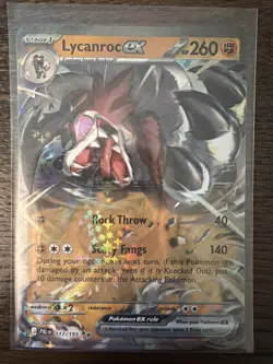 Lycanroc ex 117/193 Double Rare Paldea Evolved Pokemon NM - Image 1