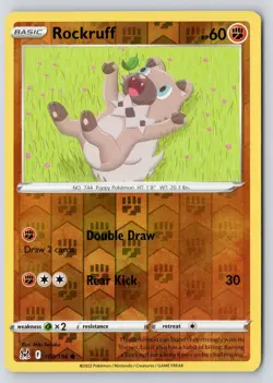 Rockruff 109/196 Common Lost Origin Reverse Holo Near Mint - Image 1