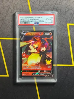 Lance's Charizard V SWSH133 Pokemon TCG Sword & Shield Promo Holo PSA 10 GEM MT - Image 1