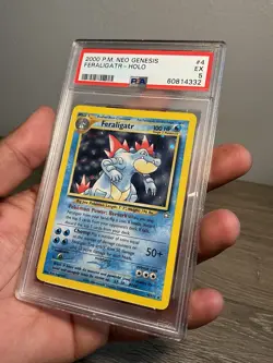 Pokemon Neo Genesis Feraligatr 4/111 PSA 5 - Image 3