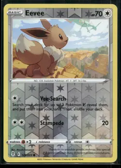 Eevee 125/203 Common Evolving Skies Pokemon Reverse Holo Lightly Played - Image 1