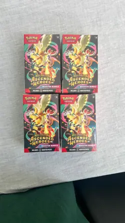 Pokemon TCG: Mega Evolution Ascended Heroes - x4 Booster Bundle Sealed - Image 1