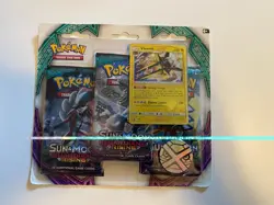 Pokemon 2017 Sun & Moon Guardians Rising 3-Pack Blister Vikavolt Sealed - Image 1