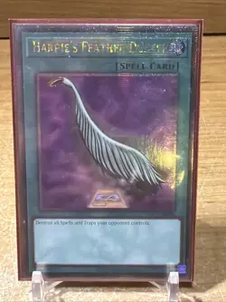 HARPIE'S FEATHER DUSTER QUARTER CENTURY SECRET RARE EDC1-EN001 YUGIOH! - Image 1