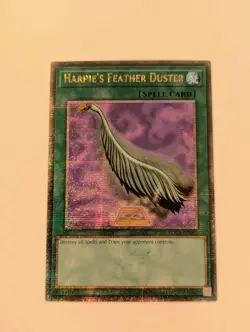 Yu-Gi-Oh! Harpie's Feather Duster EDC1-EN001 Quarter Century Secret Rare - LP - Image 1