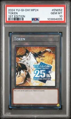 PSA 10 Yu-Gi-Oh MP24-EN052 Token 1st Edition Seto Kaiba 25th QCR FREE SHIPPING - Image 1